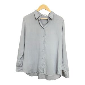 Uniqlo Slate Blue/Gray Button Down - Size L